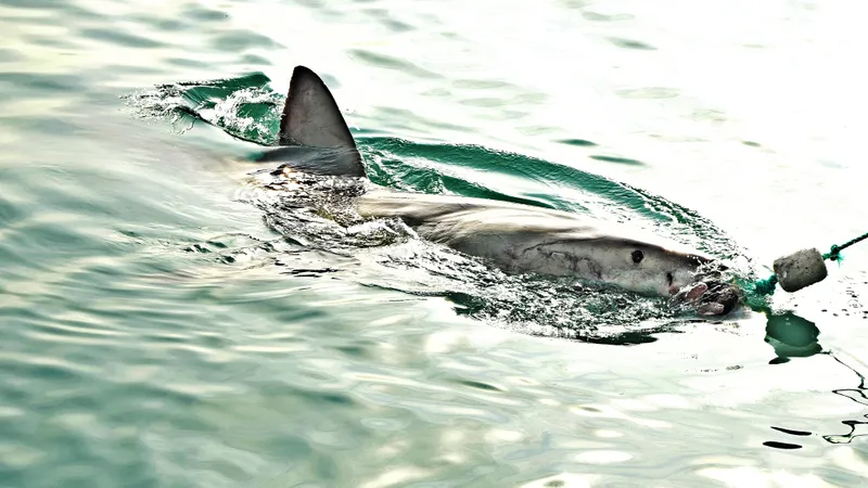 Рыбак попал в больницу после попытки сделать селфи с акулой