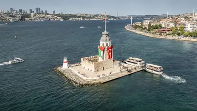 В Стамбульском проливе прошла акция в поддержку Газы, фото - Новости Zakon.kz от 25.08.2025 07:10