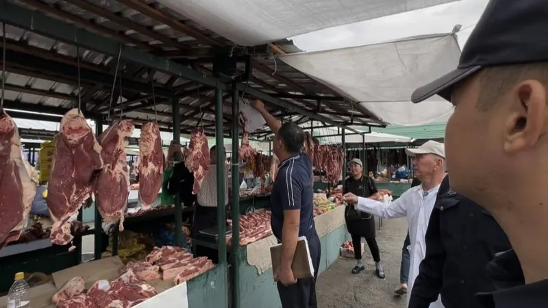 В Талдыкоргане проверили городские мясные лавки