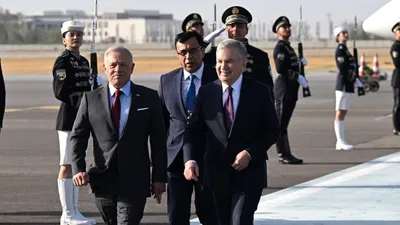 Король Иордании прибыл в город Самарканд, фото - Новости Zakon.kz от 25.08.2025 19:40