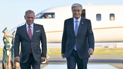 король Иордании прибыл с визитом в Астану, фото - Новости Zakon.kz от 26.08.2025 19:05