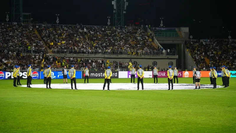 Впервые на Центральном стадионе Алматы прозвучал гимн Лиги чемпионов УЕФА