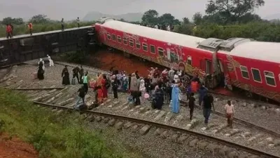 поезд сошел с рельсов, фото - Новости Zakon.kz от 26.08.2025 21:09