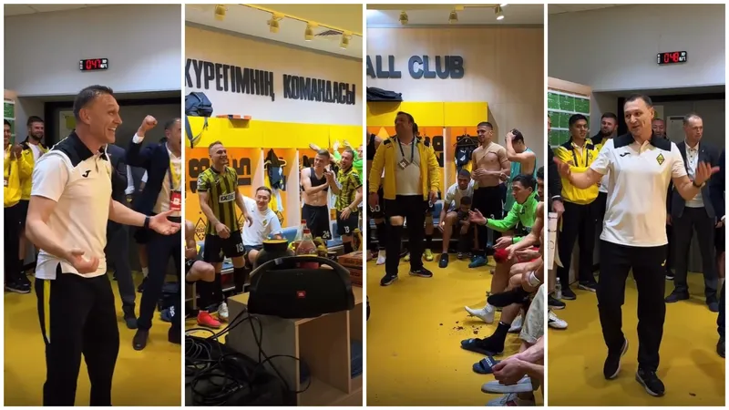 "Заварили мы кашу, ребята": видео из раздевалки "Кайрата" после сенсации в Лиге чемпионов