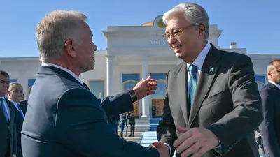 Токаев, король Иордании, аэропорт Астаны, фото - Новости Zakon.kz от 27.08.2025 18:05