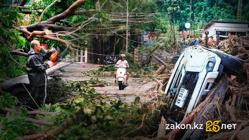 Казахстанцы рассказали о том, что сейчас происходит во Вьетнаме, Таиланде и Китае после тайфуна "Кадзики"