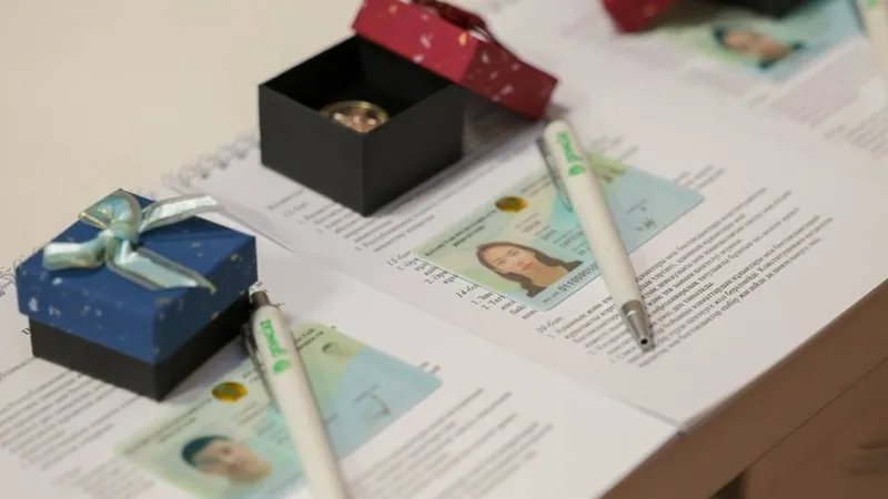 К 30-летию Конституции Казахстана жителям страны торжественно вручили удостоверения личности и подарки