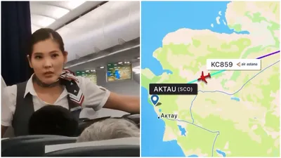 самолет Air Astana, стюардесса, схема полета, фото - Новости Zakon.kz от 01.09.2025 12:31