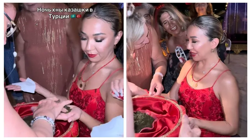 Казахстанка вышла замуж за турка и показала ночь хны в Турции