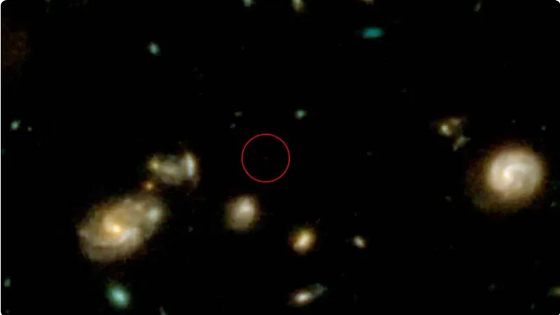 Астрономы отыскали самую древнюю галактику