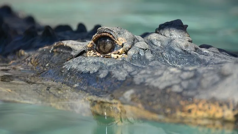 Турист ради фотографии оказался в пасти крокодила на территории отеля в Мексике
