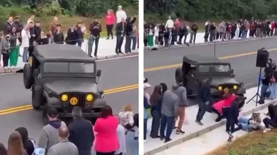 ДТП на военном параде в Бразилии, фото - Новости Zakon.kz от 08.09.2025 19:58