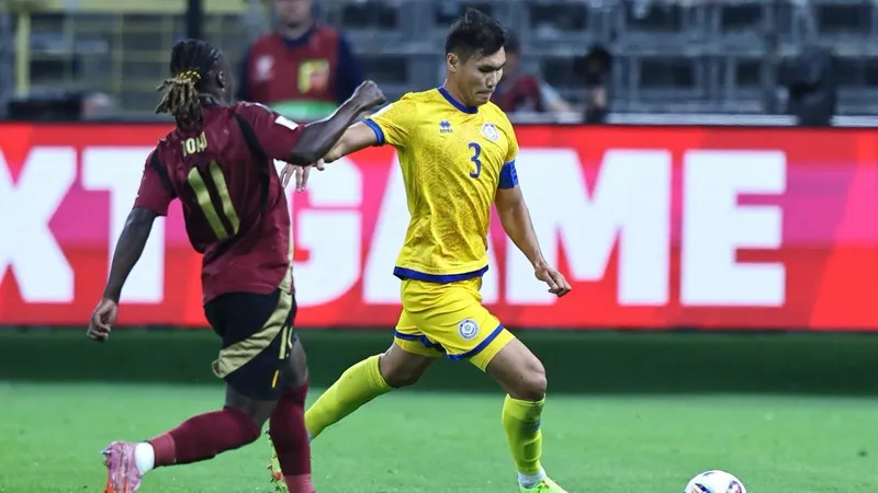 Казахстан с разгромным счетом проиграл Бельгии в квалификации ЧМ-2026