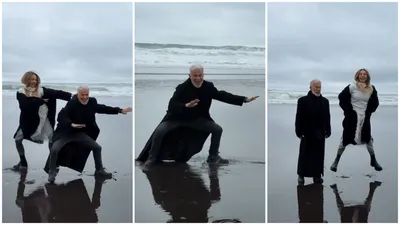 российский певец и композитор Олег Газманов с женой Мариной, фото - Новости Zakon.kz от 10.09.2025 11:02