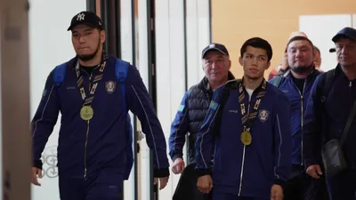 Боксеры, Астана, аэропорт , фото - Новости Zakon.kz от 16.09.2025 09:06