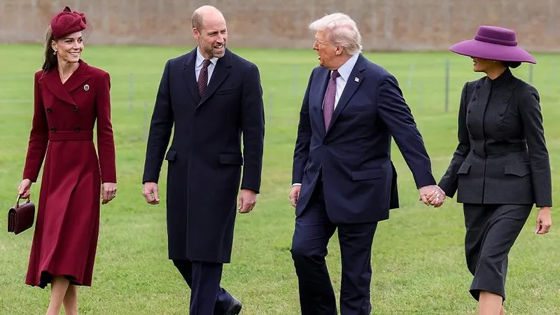 Королевские почести: Дональд и Мелания Трамп прибыли в Лондон