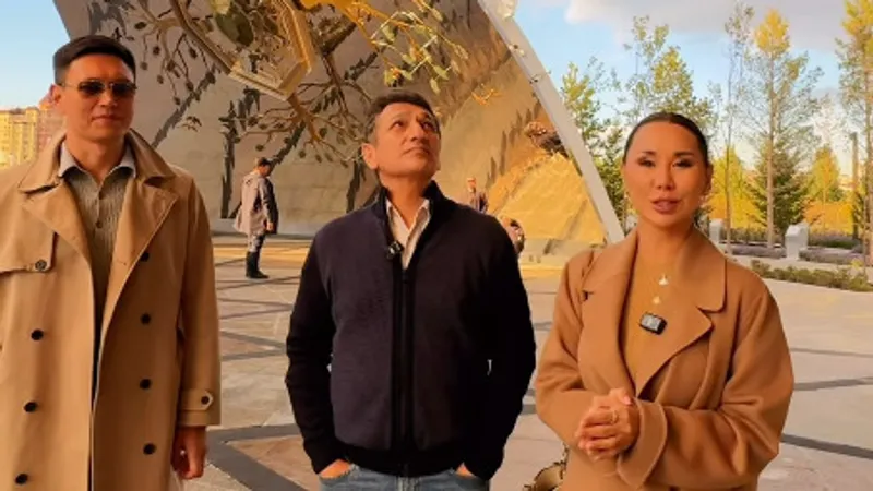 Динара Сатжан презентовала новый арт-объект в Астане