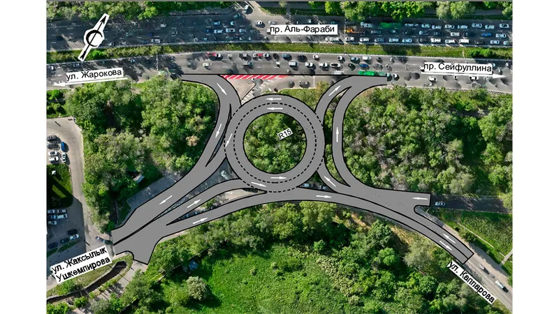 проект развязки на Аль-Фараби в Алматы, фото - Новости Zakon.kz от 19.09.2025 13:48