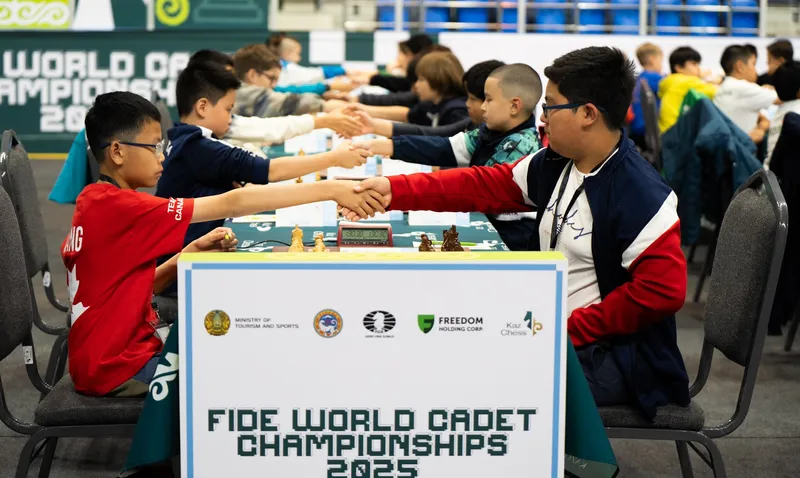 Казахстан принимает крупнейший юношеский турнир ФИДЕ: в Алматы стартовал чемпионат мира среди кадетов