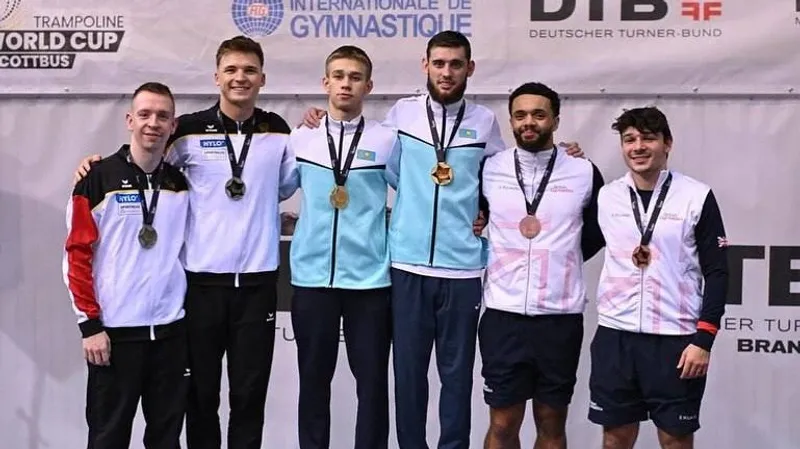 Казахстан завоевал "золото" на Кубке мира по батутной гимнастике