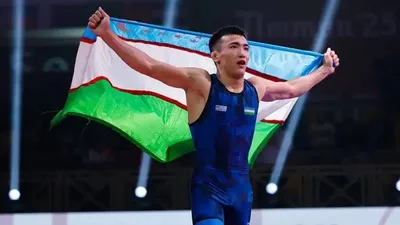 Айтжан Халмаханов, чемпионат, борьба, Узбекистан, золото, фото - Новости Zakon.kz от 22.09.2025 00:57