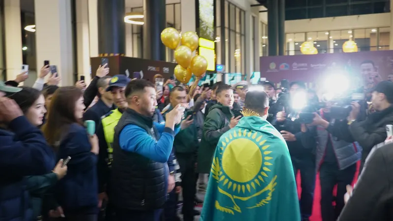 Чемпиона мира по греко-римской борьбе Айдоса Султангали встретили в Астане