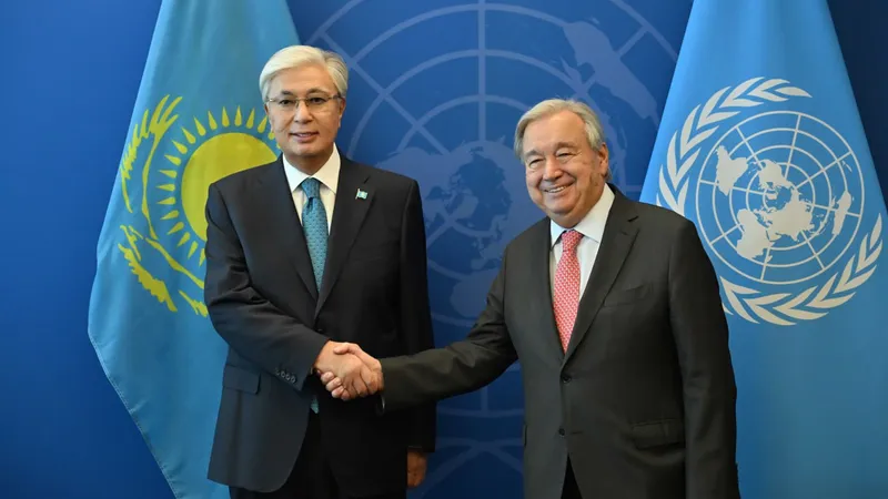 Токаев провел встречу с генеральным секретарем ООН