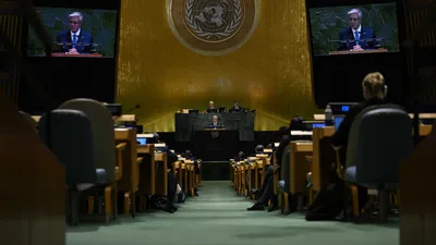 Касым-Жомарт Токаев, ООН, Генассамблея, выступление , фото - Новости Zakon.kz от 24.09.2025 00:17