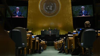 президент РК Касым-Жомарт Токаев, ООН, выступление, фото - Новости Zakon.kz от 24.09.2025 10:33