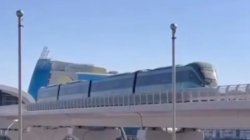 В Астане прошел тестовый запуск LRT