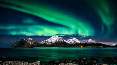 Северное сияние, горы, небо, фото - Новости Zakon.kz от 29.09.2025 03:40