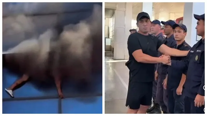 Шымкентец лично пожал руку пожарным, которые спасли его из горящего торгового центра