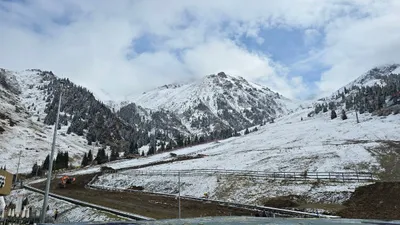 первый снег Алматы, фото - Новости Zakon.kz от 30.09.2025 16:23