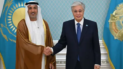 Токаев, министр ОАЭ, встреча, фото - Новости Zakon.kz от 30.09.2025 15:30