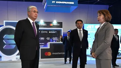 Касым-Жомарт Токаев, Евразийский банк, фото - Новости Zakon.kz от 02.10.2025 08:00