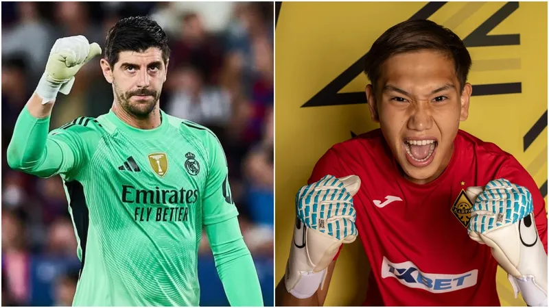 Вратарь "Реала" опубликовал фотографию с 18-летней звездой "Кайрата" и отметил его Instagram