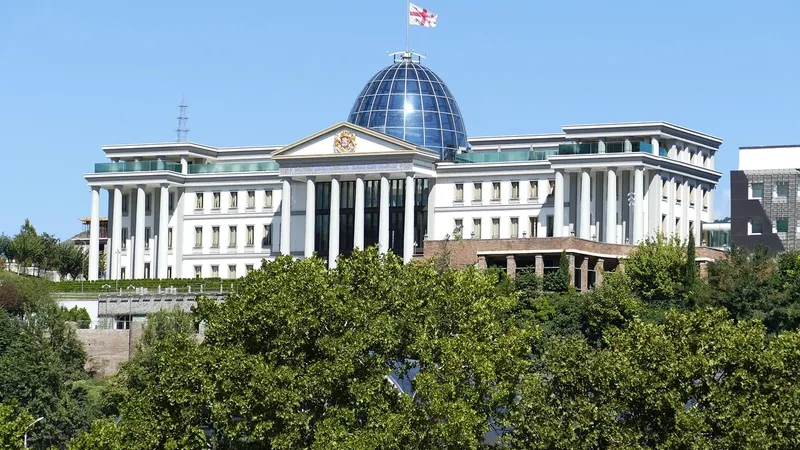 В Тбилиси протестующие прорвались к президентскому дворцу