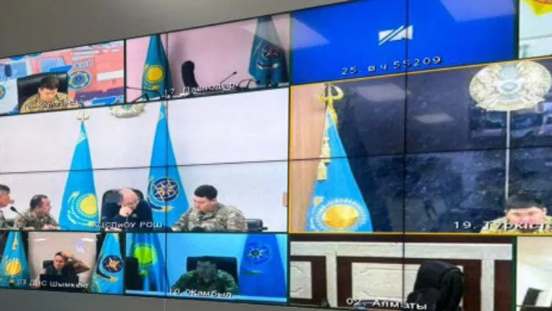 После землетрясения в штабе МЧС Казахстана подвели промежуточные итоги