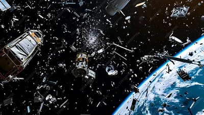 Мусор в космосе, техника, фото - Новости Zakon.kz от 07.10.2025 07:20
