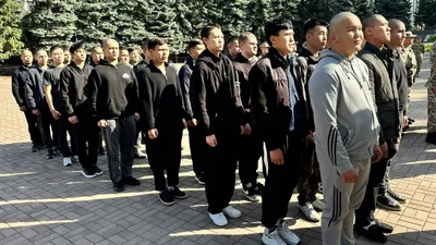 проводы призывников, парк Панфиловцев, фото - Новости Zakon.kz от 07.10.2025 18:55