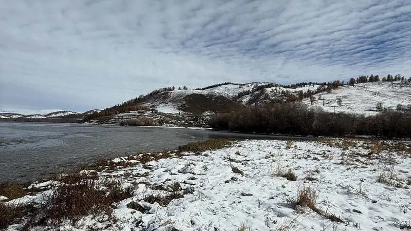 Там уже наступила зима – самое холодное место в Казахстане