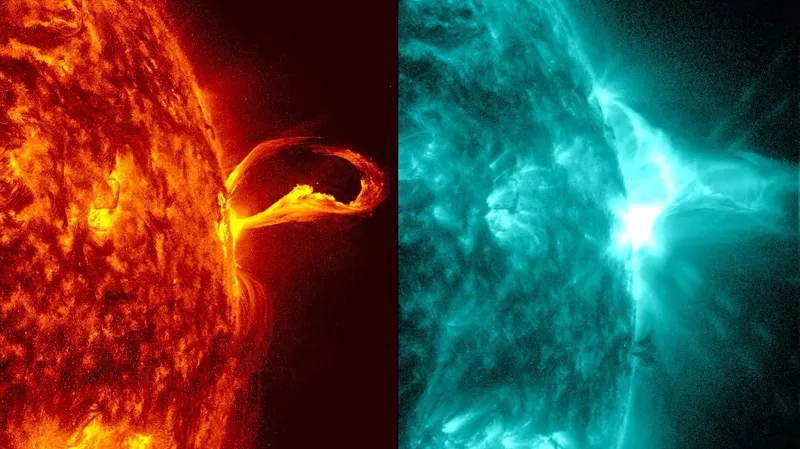 Мощная вспышка произошла на Солнце