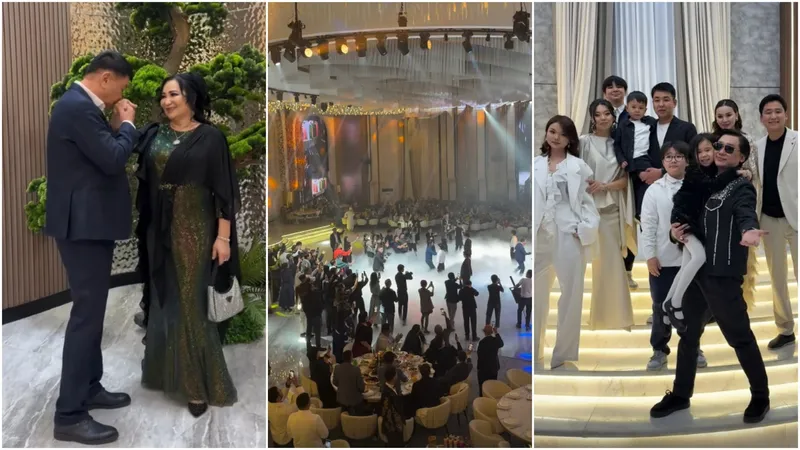 Появились первые кадры с грандиозного тоя, который устроила семья Кайрата Нуртаса