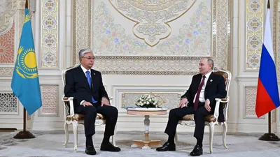 Токаев и Путин, президенты, фото - Новости Zakon.kz от 10.10.2025 17:00