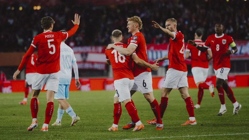 Футболисты Австрии сокрушили Сан-Марино и оформили рекорд в своей истории