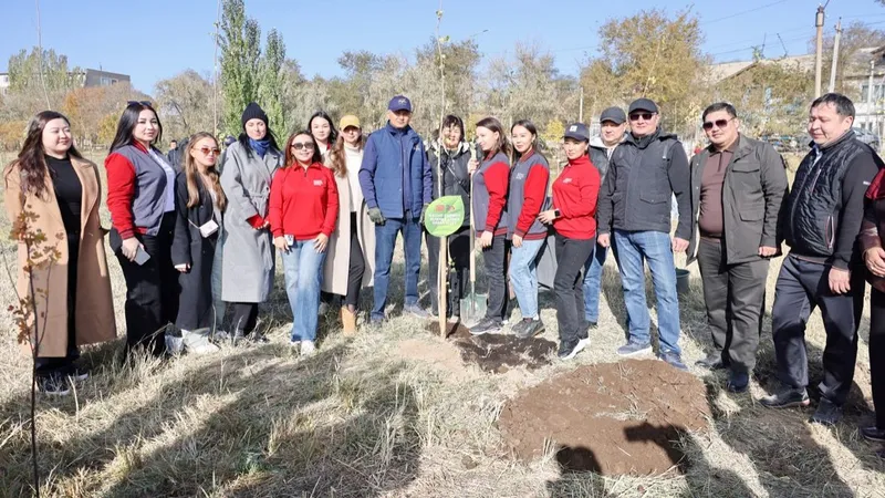 В области Улытау высажено более 3000 деревьев