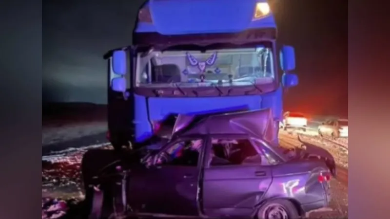 Два человека погибли в страшной аварии на трассе Павлодарской области