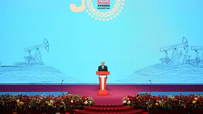  Касым-Жомарт Токаев, Лукойл, поздравление , фото - Новости Zakon.kz от 14.10.2025 18:23