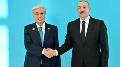 Токаев, Алиев, визит, фото - Новости Zakon.kz от 16.10.2025 12:30