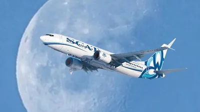 самолет авиакомпании SCAT, фото - Новости Zakon.kz от 17.10.2025 10:42